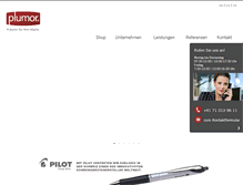 Tablet Screenshot of plumor.ch